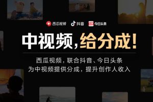 【副业4115期】中视频计划怎么赚钱：中视频日赚200搬运玩法，自媒体副业项目拆解