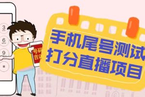 【第4459期】最新抖音无人直播，爆火的手机尾号测试打分项目，日入几百+【脚本+教程】