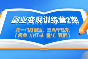 【第4669期】如何副业赚钱：副业赚钱训练营2期，多种副业教你如何赚钱必备