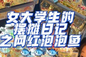 【第4624期】网红泡泡鱼摆摊项目：抖音很火的泡泡鱼小成本地摊创业项目，日賺500+