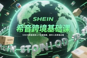 【第9470期】希音跨境基础课，SHEIN希音卖家入门实操指南，新手入坑希音必看
