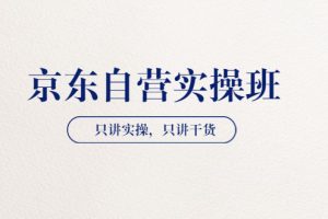 【副业3642】京东自营如何运营：【京东自营实操班】只讲实操，只讲干货（共2期）