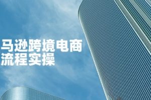 【第9298期】亚马逊跨境电商全流程实操，教你从零开始，掌握店铺运营与广告技巧