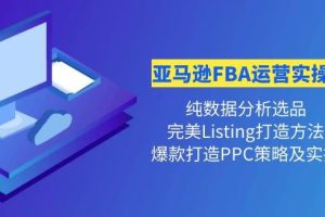 【副业3906】亚马逊电商怎么做：亚马逊FBA运营实操课