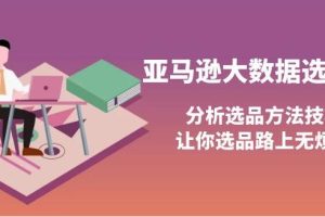 【副业3769】亚马逊跨境电商：大数据选品课，分析选品方法技巧