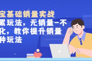 【第4646期】淘宝怎么开店铺卖货：淘宝基础销量实战-积累玩法，提升销量多种玩法