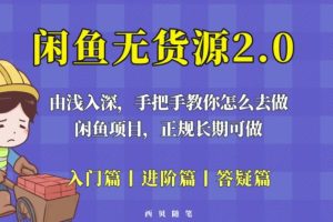 【第4922期】闲鱼怎么做无货源赚钱：闲鱼无货源最新玩法，从入门到精通教你怎么去做