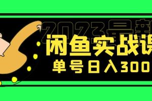 【第4440期】闲鱼赚钱怎么月入过万：花599买的2023最新闲鱼实战课，单号日入300+（7节课）