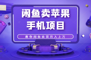 【副业2499期】引流哥：闲鱼卖苹果手机项目，教你闲鱼卖货月入上万（全套教程）