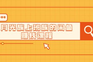 【副业2233期】月光族上班族的闲鱼赚钱课程【视频课程】