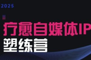 【第9587期】2025治愈自媒体IP训练营，专为疗愈领域从业者打造