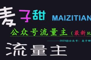 【第9087期】2025公众号流量主全网最新玩法核心，手把手教学，成熟稳定，收益有保障