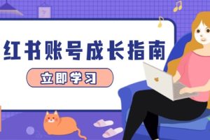 【第9400期】小红书账号成长指南，爆款选题+精准定位+数据分析，系统提升账号变现能力