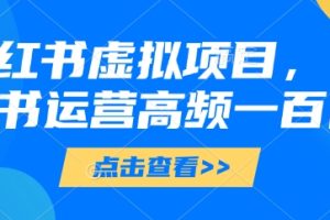 【第9393期】小红书虚拟项目，小红书运营高频一百问【文档】