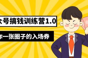 【第4616期】公众号如何赚钱：坏坏-公众号搞钱训练营1.0，价值999+送你一张圈子的入场券（完整版）