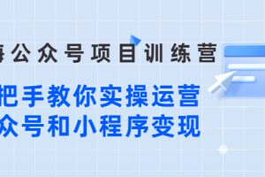 【副业3044期】公众号和小程序怎么赚钱：手把手教你实操运营公众号和小程序变现