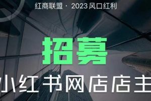 【第4923期】红商联盟·小红书无货源电商1.0，0粉丝无需囤货，小白轻松上手的无货源项目