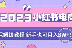 【第5747期】小红书怎么赚钱：小红书电商陪跑营4.0，从0到1把小红书做起来
