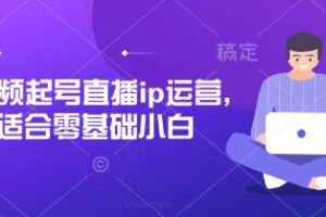 【第9280期】抖音快手短视频起号直播ip运营，适合零基础小白