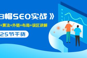 【副业3573】《白帽SEO优化实战》建站+算法+外链+布局+误区讲解（全套教程）