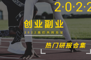 2022年01月热门研报合集-副业赚钱研报系列