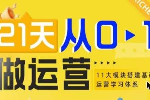 【第8785期】21天从0-1做电商运营,11大维度搭建基础运营学习体系