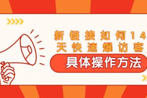 【1934期】进阶战术课：新链接如何14天快速爆访客：具体操作方法（视频教程）