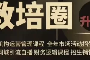 【第6984期】旺仔爸爸教培圈课程（运营／管理／招生／引流全套课程），同城引流自播
