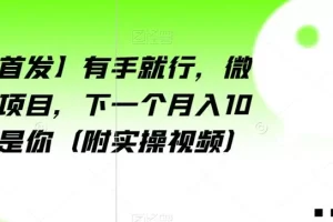 【第5796期】微信如何快速涨粉：有手就行，微信爆粉项目（附实操视频）