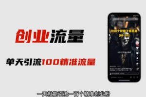 【第4979期】短视频引流创业粉项目：音频加图文制作短视频，精准引流创业粉【软件+素材】