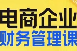 【第6098期】电商企业财务管理线上课，为电商企业规划财税
