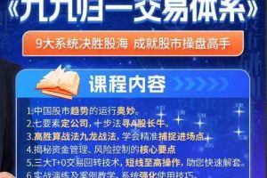 九九归一交易体系 系统课+指标-北斗老师