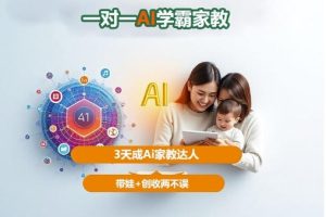 DeepSeek+Al家庭教育实战，一对一AI学霸家教，3天成Ai家教达人